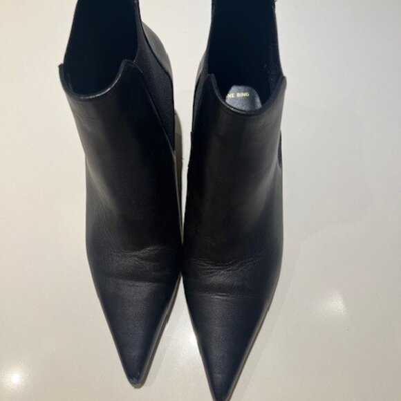 Anine Bing Black Stevie Boots - Size 38/8 - Picture 3 of 6
